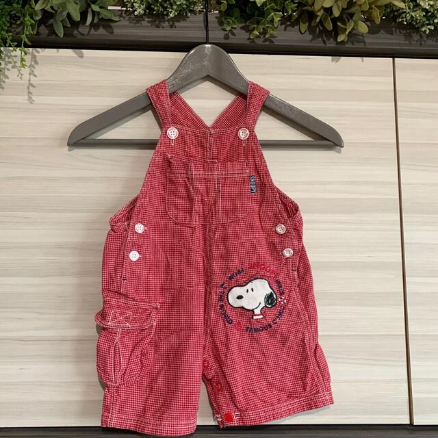 SNOOPY(スヌーピー)のオーバーオール　スヌーピー　キッズ キッズ/ベビー/マタニティのキッズ服女の子用(90cm~)(その他)の商品写真