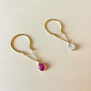 セール！Diane Singh 18kゴールドプレーテッドドロップリング(リング(指輪))