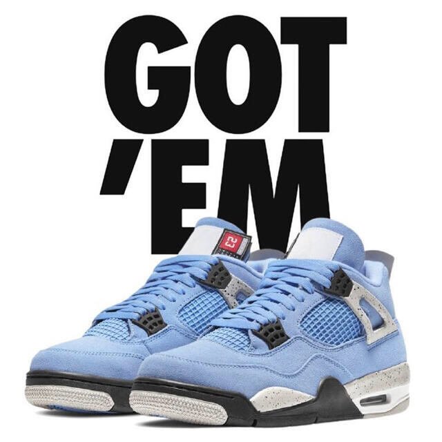 aj4 air jordan4 エアジョーダン4 unc ユニバーシティブルースニーカー