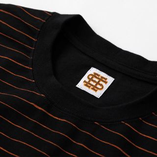 1LDK SELECT - SEE SEE BIG L/S TEE BORDER BLACK/ORANGEの通販 by ...