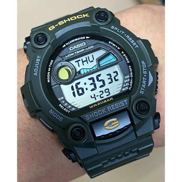 デカG/G-SHOCK/G-7900/ミリタリー/アーミーグリーン/箱付時計