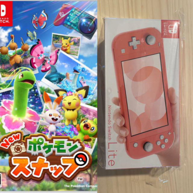 NintendoSwitch liteとNewポケモンスナップ　セット　新品ポケモンスナップ