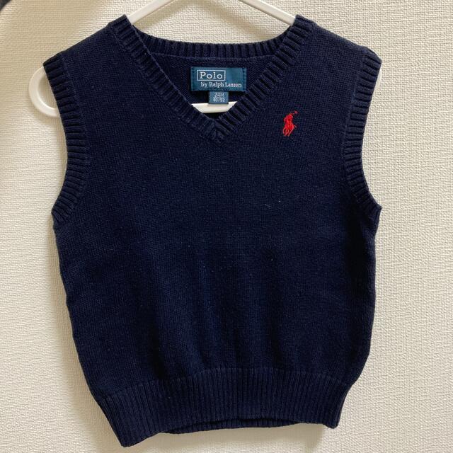 POLO RALPH LAUREN(ポロラルフローレン)のポロラルフローレン ベビー　ベスト キッズ/ベビー/マタニティのキッズ服男の子用(90cm~)(ニット)の商品写真