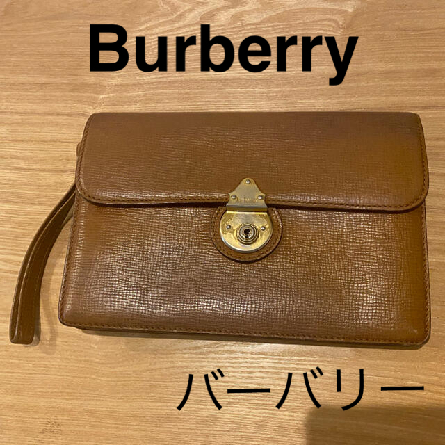 BURBERRY(バーバリー)のバーバリー　Burberry レザー　クラッチバック レディースのバッグ(クラッチバッグ)の商品写真