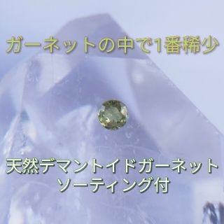 天然 デマントイドガーネット ルース 0.202ct ソーティング付(各種パーツ)