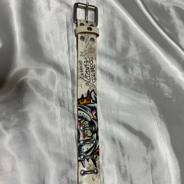 Ed Hardy(エドハーディー)のエドハーディ　レザーベルト　ブルドック  tatto 彫師　LA メンズのファッション小物(ベルト)の商品写真