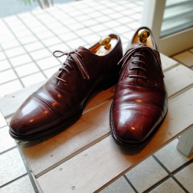 未使用品 エドワード グリーン ドーバー 黒 6 シューツリー付き-