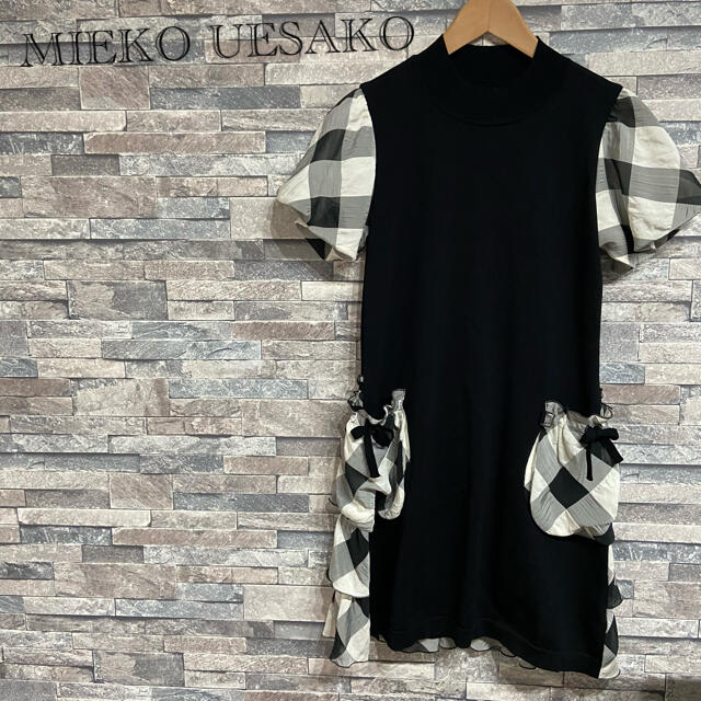 【美品】MUスポーツ ゴルフ ワンピース ミエコウエサコ 42 碇柄