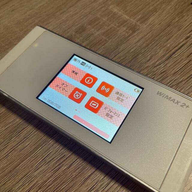 au(エーユー)のWiMAX2＋　ポケット　Wi-Fi  本体 スマホ/家電/カメラのPC/タブレット(PC周辺機器)の商品写真