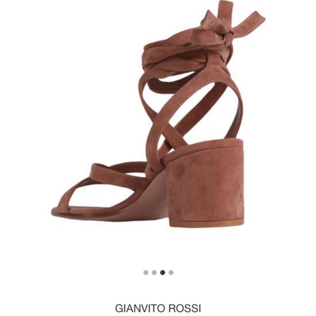 Gianvito Rossi(ジャンヴィットロッシ)のジャンヴィットロッシ　サンダル　ヒール　リボン　編み上げ　チャンキーヒール レディースの靴/シューズ(サンダル)の商品写真