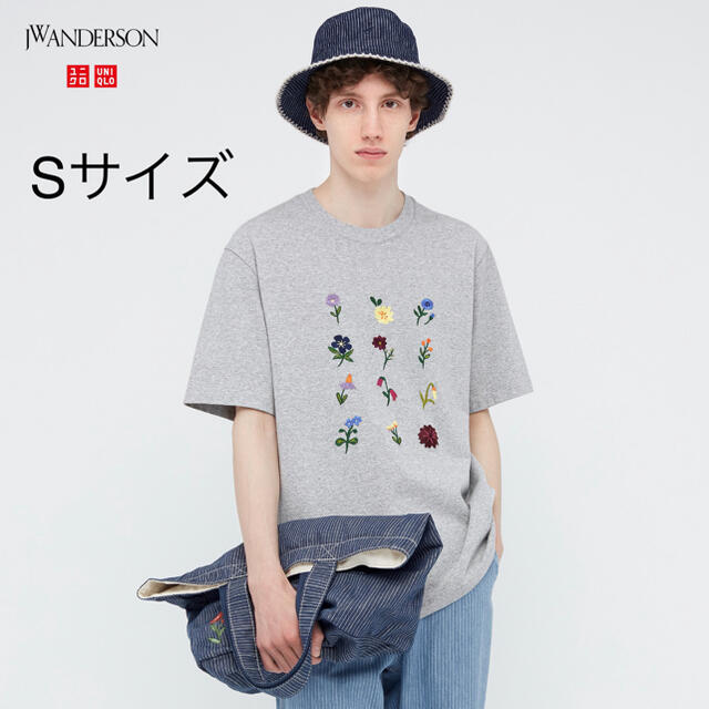 UNIQLO(ユニクロ)のJWAnderson クルーネックT 刺繍　Sサイズ メンズのトップス(Tシャツ/カットソー(半袖/袖なし))の商品写真