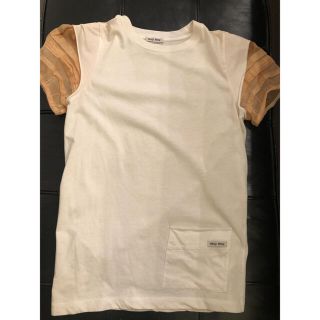 ミュウミュウ(miumiu)のmiu miuミュウミュウTシャツ　パフスリーブ　トップス(Tシャツ(半袖/袖なし))