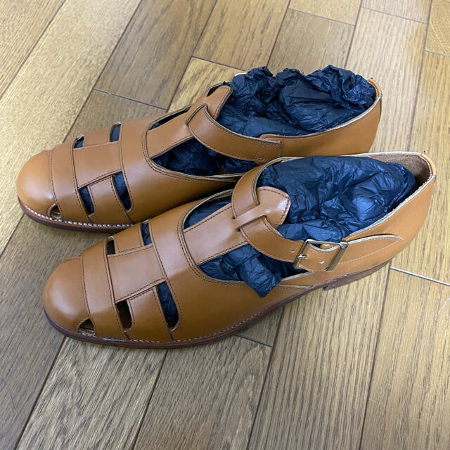 新品未使用　GRENSON GHURKA SANDAL 26.5㎝　カーキのサムネイル