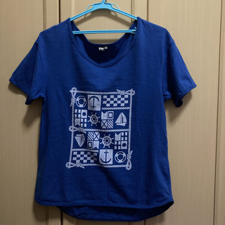 ヘリーハンセン(HELLY HANSEN)のヘリーハンセン　Tシャツ　レディースL ブルー(Tシャツ(半袖/袖なし))