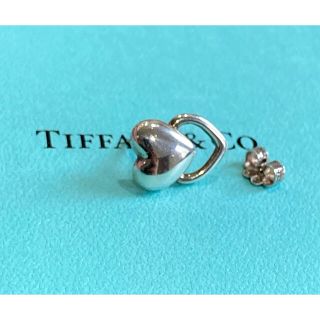 ティファニー(Tiffany & Co.)の片耳のみ　ティファニー　ハート　2連　ピアス　ヴィンテージ(ピアス)