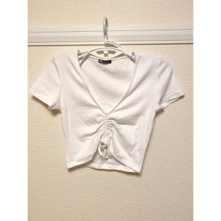 ザラ(ZARA)のレディス　トップス　ショート丈(Tシャツ(半袖/袖なし))