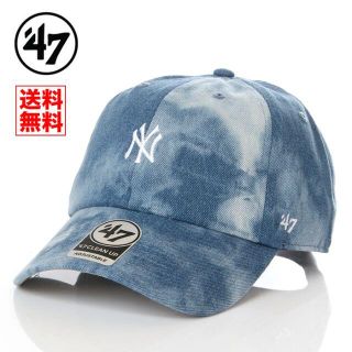 【新品】47BRAND NY ヤンキース 帽子 デニム ブリーチ キャップ(キャップ)