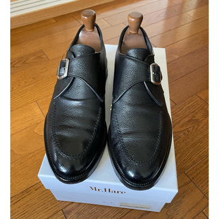 #モンクストラップ　ミスターハレ　ブラック　バーニーズニューヨーク　革靴(ドレス/ビジネス)