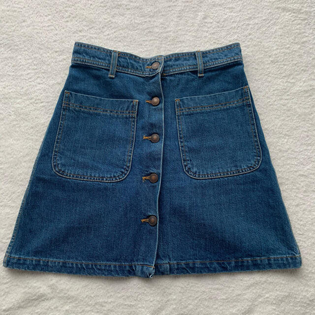 ZARA(ザラ)のZARA  デニム　ミニスカート　ハイウエスト　XS レディースのスカート(ミニスカート)の商品写真