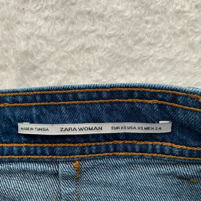 ZARA(ザラ)のZARA  デニム　ミニスカート　ハイウエスト　XS レディースのスカート(ミニスカート)の商品写真