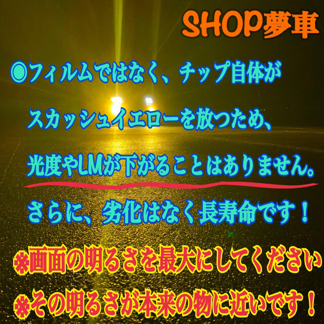 24000LM‼️H11✨スカッシュイエロー フォグランプ 最新チップLED❗️の ...