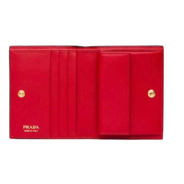 プラダ PRADA 財布 コンパクトウォレット サフィアーノ バイカラー