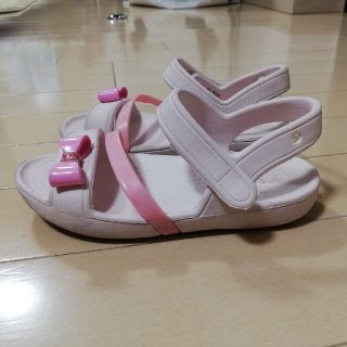 クロックス(crocs)のクロックス☆ピンク　サイズ９（16.5）(サンダル)