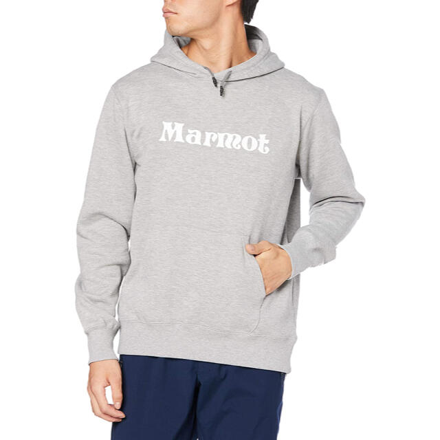 Marmot マーモット スウェットロゴパーカー グレー メンズS 新品