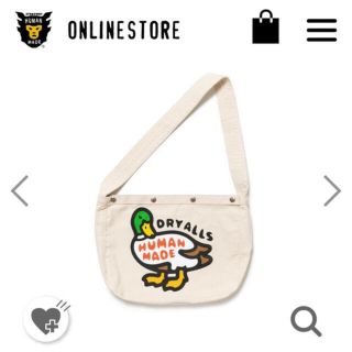 アベイシングエイプ(A BATHING APE)のHUMAN MADE DUCK PAPER BOY BAG 新品未使用 正規品(ショルダーバッグ)