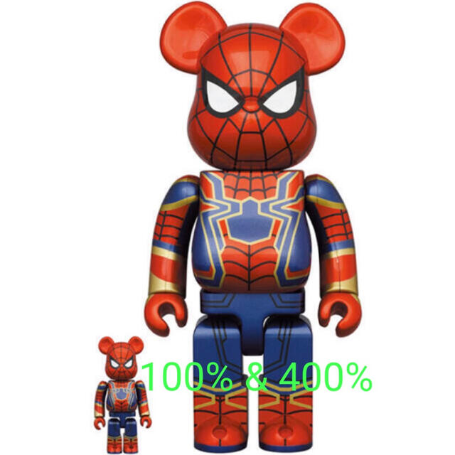 BE@RBRICK IRON SPIDER 100% & 400%スパイダーマン