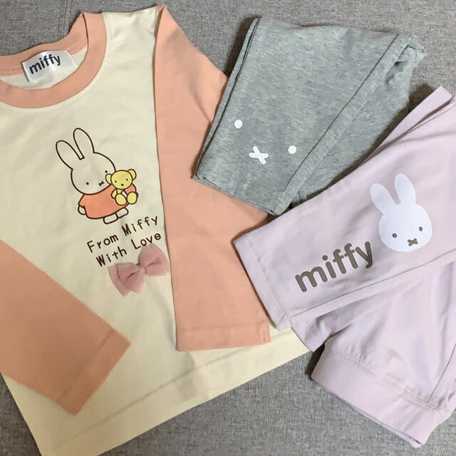 しまむら(シマムラ)のmiffy ミッフィー  新品未使用 まとめ売り 子供服 キッズ/ベビー/マタニティのキッズ服女の子用(90cm~)(Tシャツ/カットソー)の商品写真