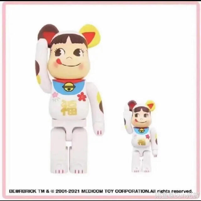 返品?交換対象商品】 TOY BE@RBRICK BE@RBRICK 招き猫 100 ペコちゃん