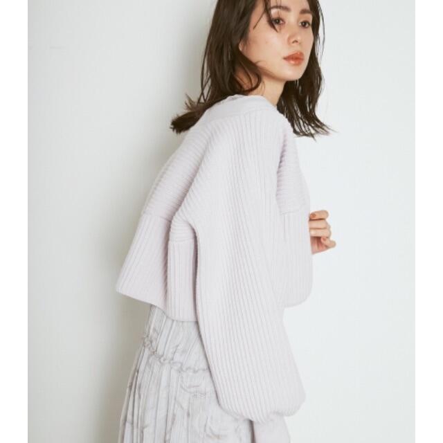 SNIDEL - 正規品 新品 Sustina ショートカーディガン ラベンダー