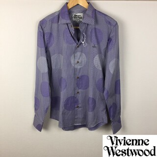 ヴィヴィアンウエストウッド(Vivienne Westwood)の新品 ヴィヴィアンウエストウッドマン 長袖シャツ パープル サイズ44 タグ付(シャツ)