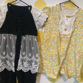 ニシキベビー(Nishiki Baby)のおまとめ販売！ロンパース☆２枚セット☆ニシキ☆チャックルベリー☆美品(ロンパース)