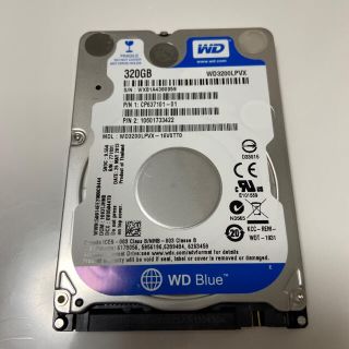 中古ハードディスク HDD 320GB ノートPC用(PCパーツ)