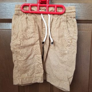 エイチアンドエム(H&M)のH&M　ハーフパンツ(短パン)ベージュ　無地　86　12～18M90センチ(パンツ/スパッツ)