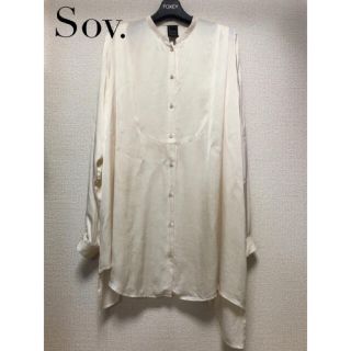 ソブ(Sov.)のSov.  アシンメトリーサテンブラウス(シャツ/ブラウス(長袖/七分))