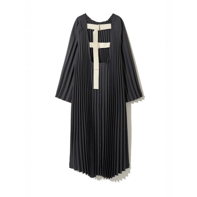 leinwande ラインヴァンド Belted Pleats Dress leinwande ラインヴァンド Belted Pleats Dress