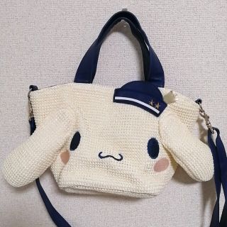 サンリオ(サンリオ)のにゃんぱんち様専用★シナモン★カゴバッグ(かごバッグ/ストローバッグ)