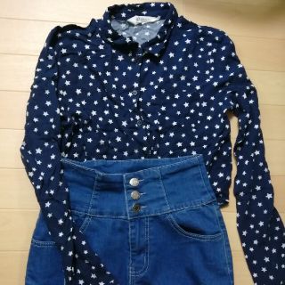 エイチアンドエム(H&M)のH&Ｍシャツとme daneスカートのセット(ブラウス)