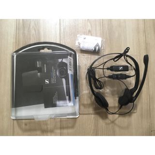 ゼンハイザー(SENNHEISER)の蓮さん専用　ゼンハイザー ヘッドセット PC8USB 美品(ヘッドフォン/イヤフォン)