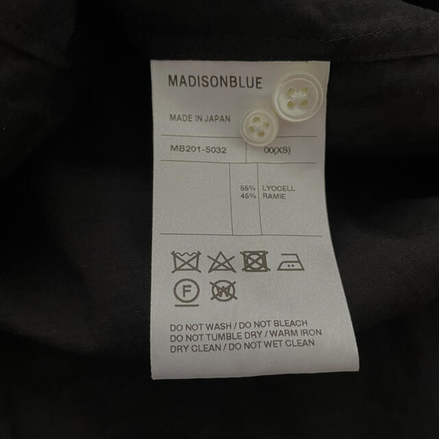 MADISONBLUE 00 黒 ブラックの通販 by 対応ゆっくり⭐️mint's shop｜マディソンブルーならラクマ - 美品 マディソンブルー マダムシャツ ラミー 安い低価