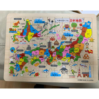 木製 知育パズル 日本地図(知育玩具)