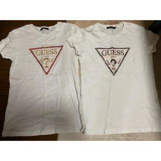 ゲス(GUESS)のGUESS 白Tシャツ 2枚セット(Tシャツ(半袖/袖なし))