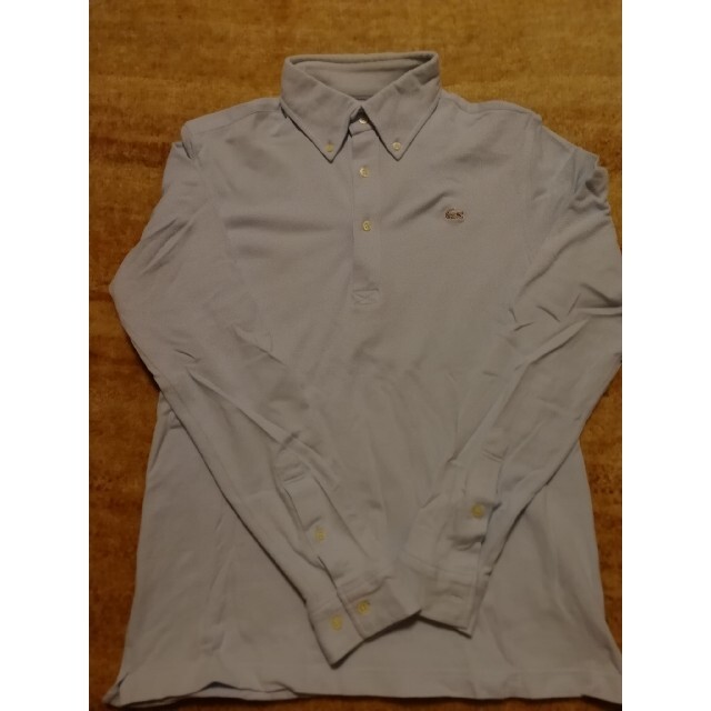 LACOSTE(ラコステ)のラコステ　長袖ポロシャツ　サイズ3 水色 メンズのトップス(ポロシャツ)の商品写真