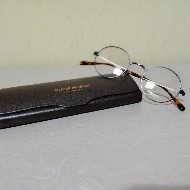 サングラス/メガネ新品 保存ケース付 OLIVER PEOPLES sheffield ピューター