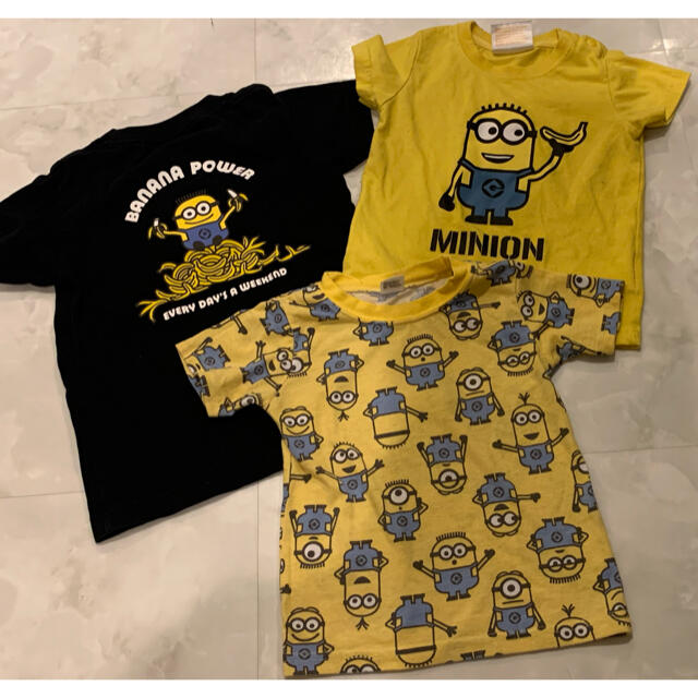 UNIQLO(ユニクロ)のUNIQLO ミニオン　Tシャツ　黒のみ キッズ/ベビー/マタニティのキッズ服男の子用(90cm~)(Tシャツ/カットソー)の商品写真