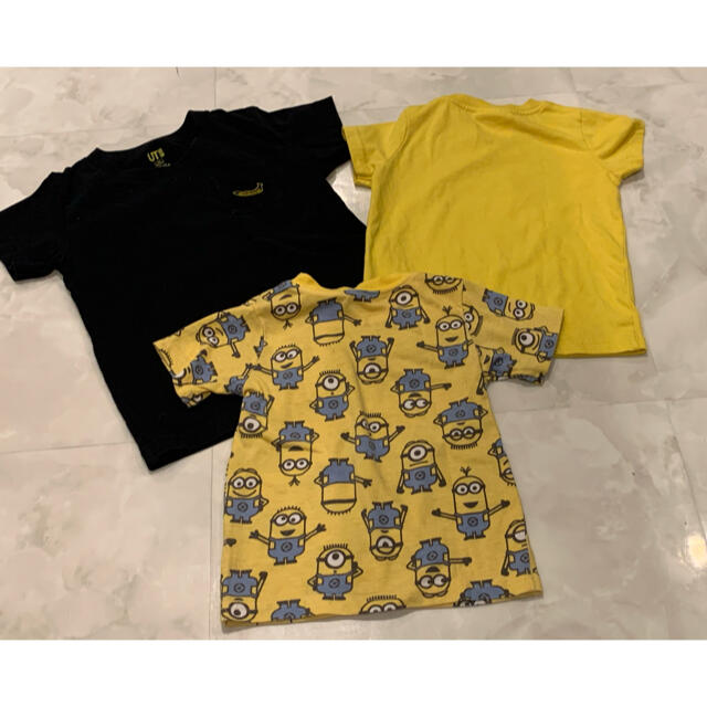 UNIQLO(ユニクロ)のUNIQLO ミニオン　Tシャツ　黒のみ キッズ/ベビー/マタニティのキッズ服男の子用(90cm~)(Tシャツ/カットソー)の商品写真