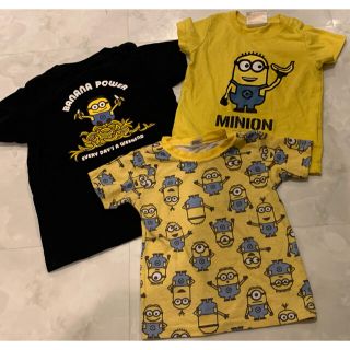 ユニクロ(UNIQLO)のUNIQLO ミニオン　Tシャツ　黒のみ(Tシャツ/カットソー)